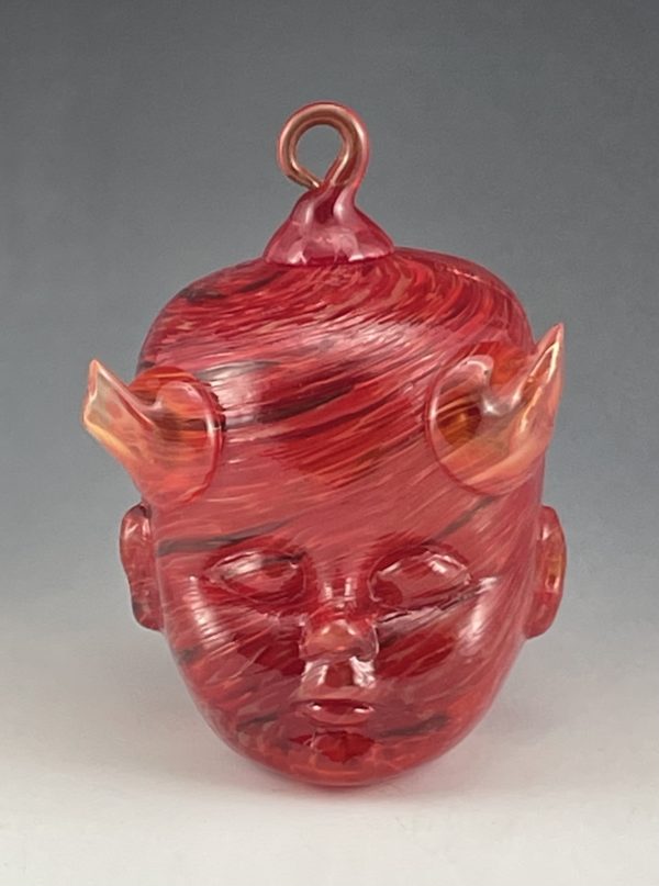 Diavolo Rosso Glass Ornament