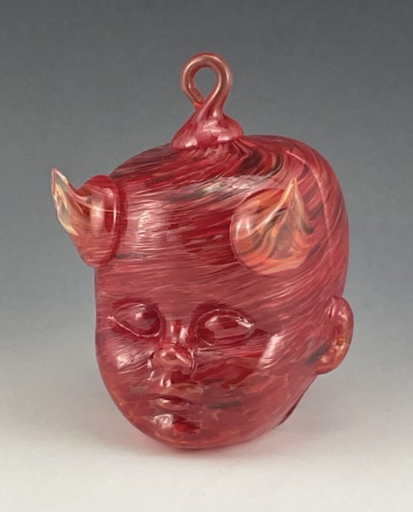 Diavolo Rosso Glass Ornament
